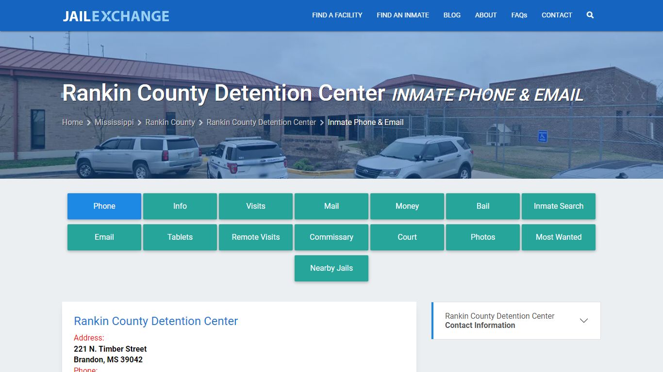 Inmate Phone - Rankin County Detention Center, MS - Jail Exchange